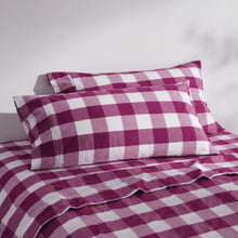 Azari Yarn-Dyed Gingham Washed Cotton Pillowcases (Set of 2)